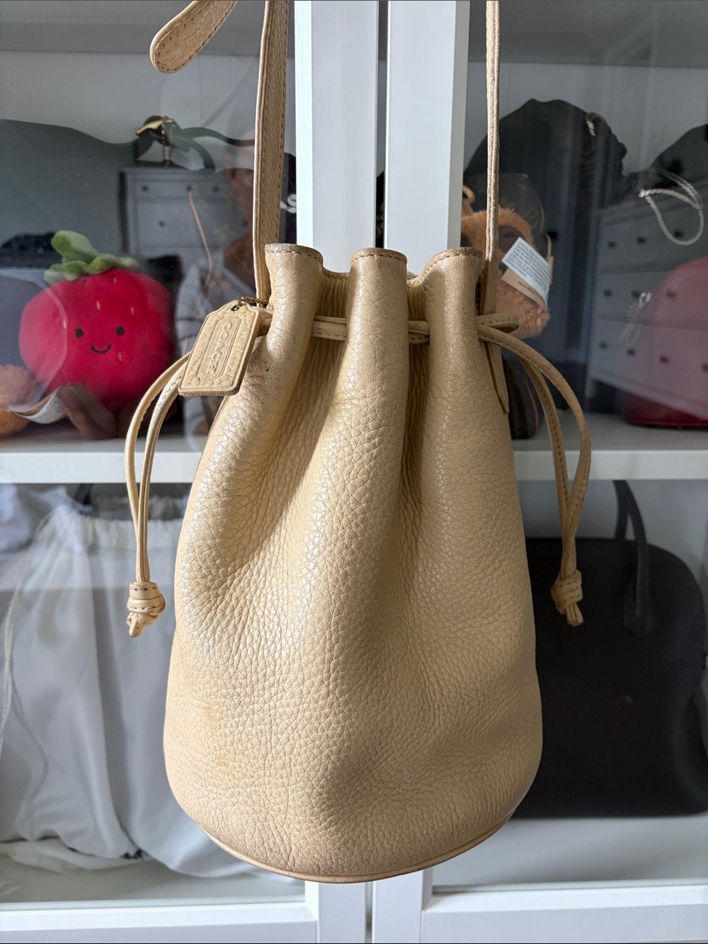 Vintage Coach Sonoma Drawstring Bucket Bag No 4905 Tan